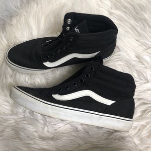Black high top Vans